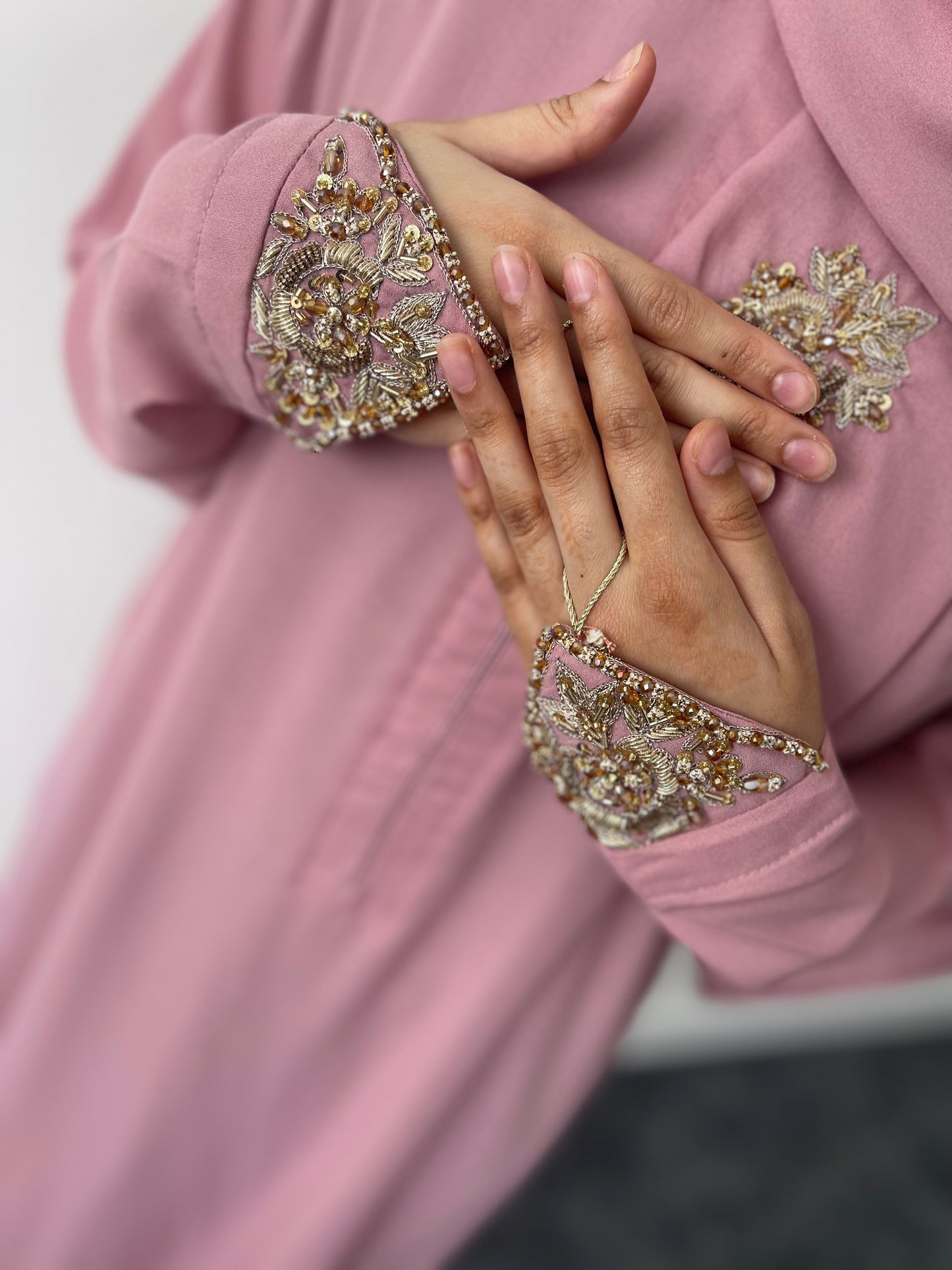 Powder Pink Abaya