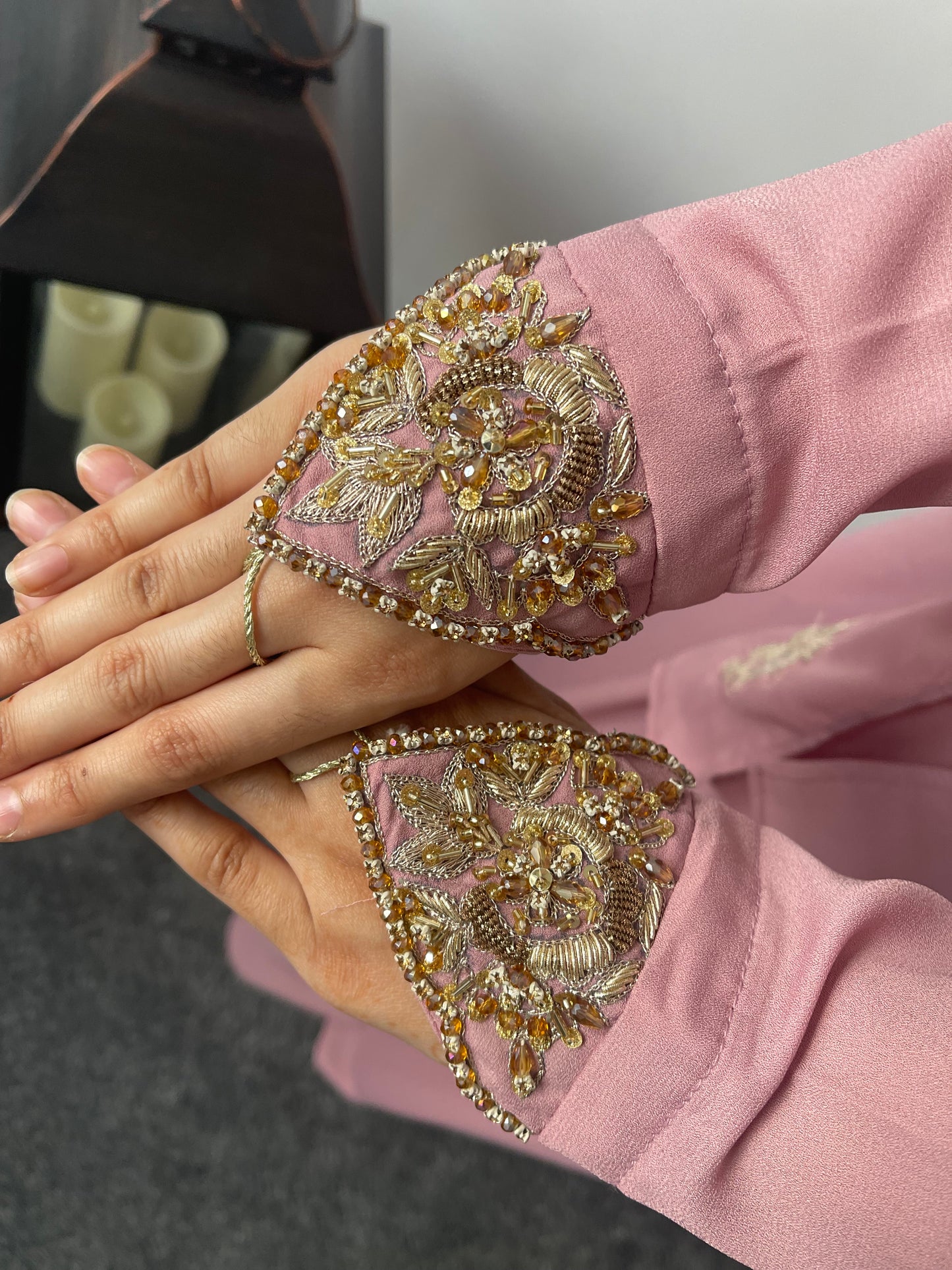 Powder Pink Abaya