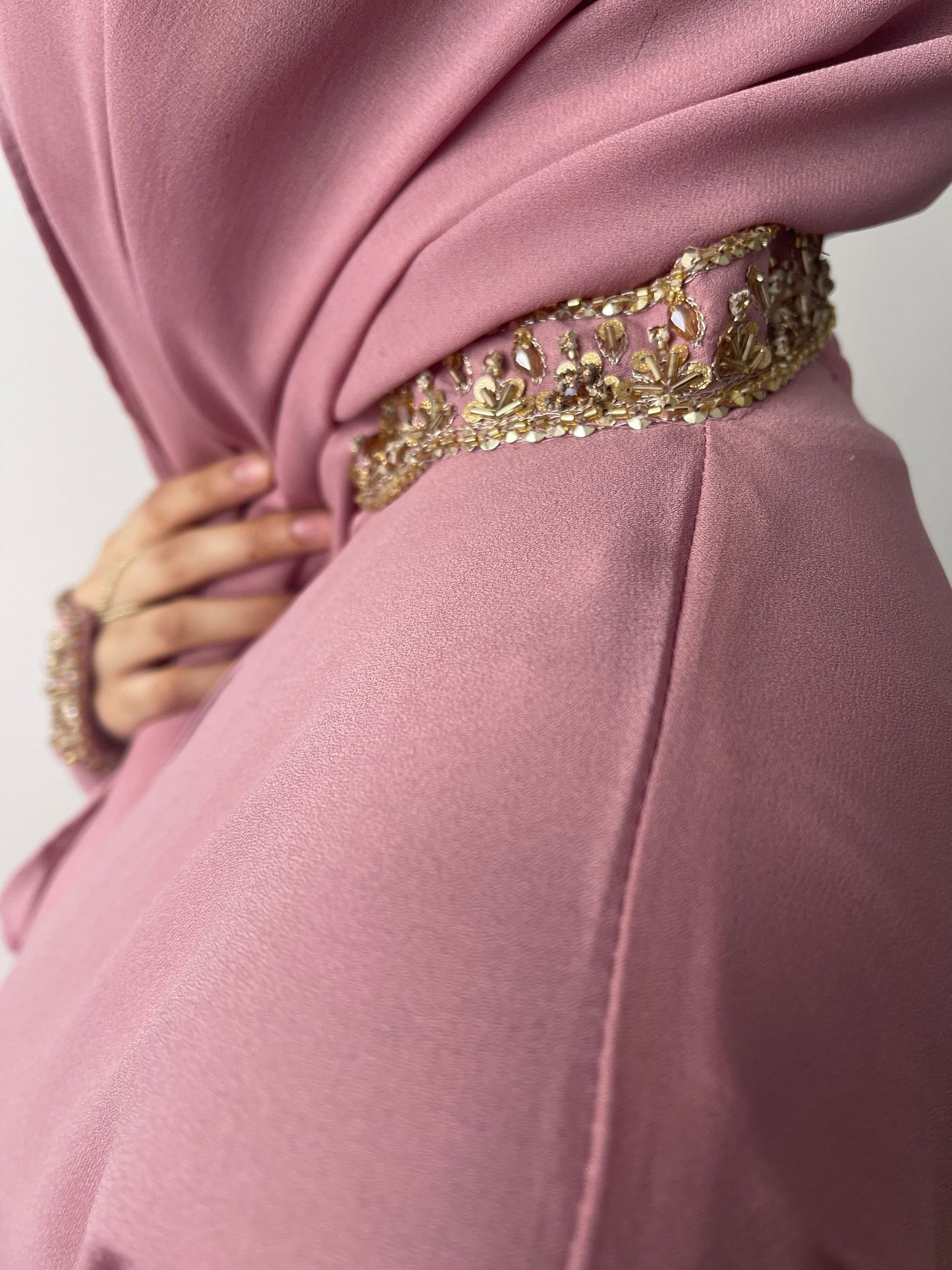 Powder Pink Abaya