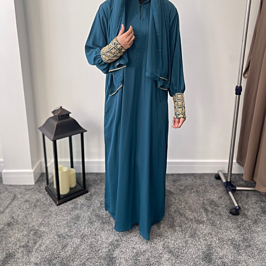 Persian Blue Abaya