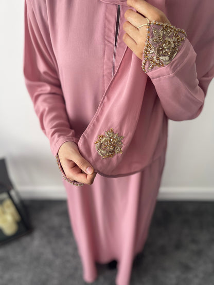 Powder Pink Abaya