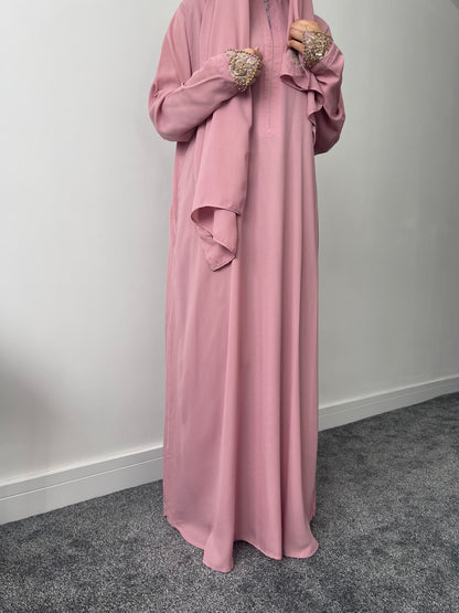 Powder Pink Abaya
