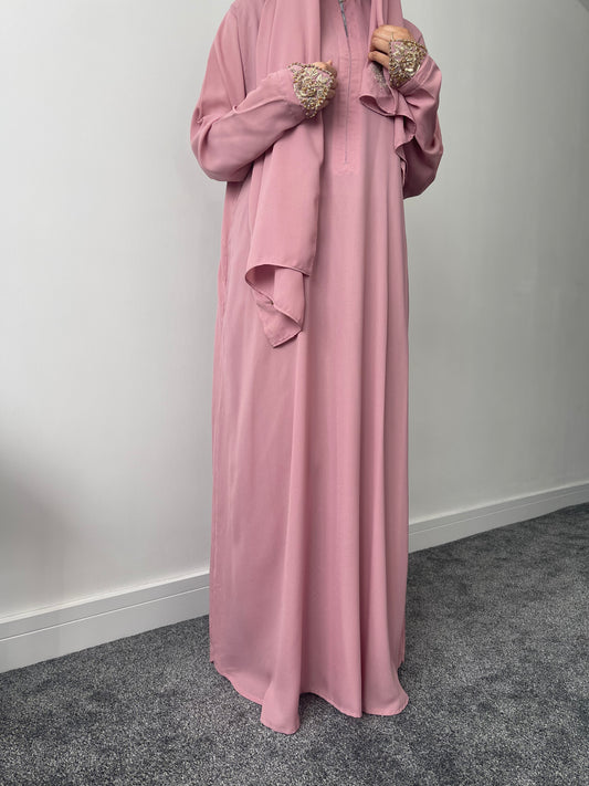 Powder Pink Abaya