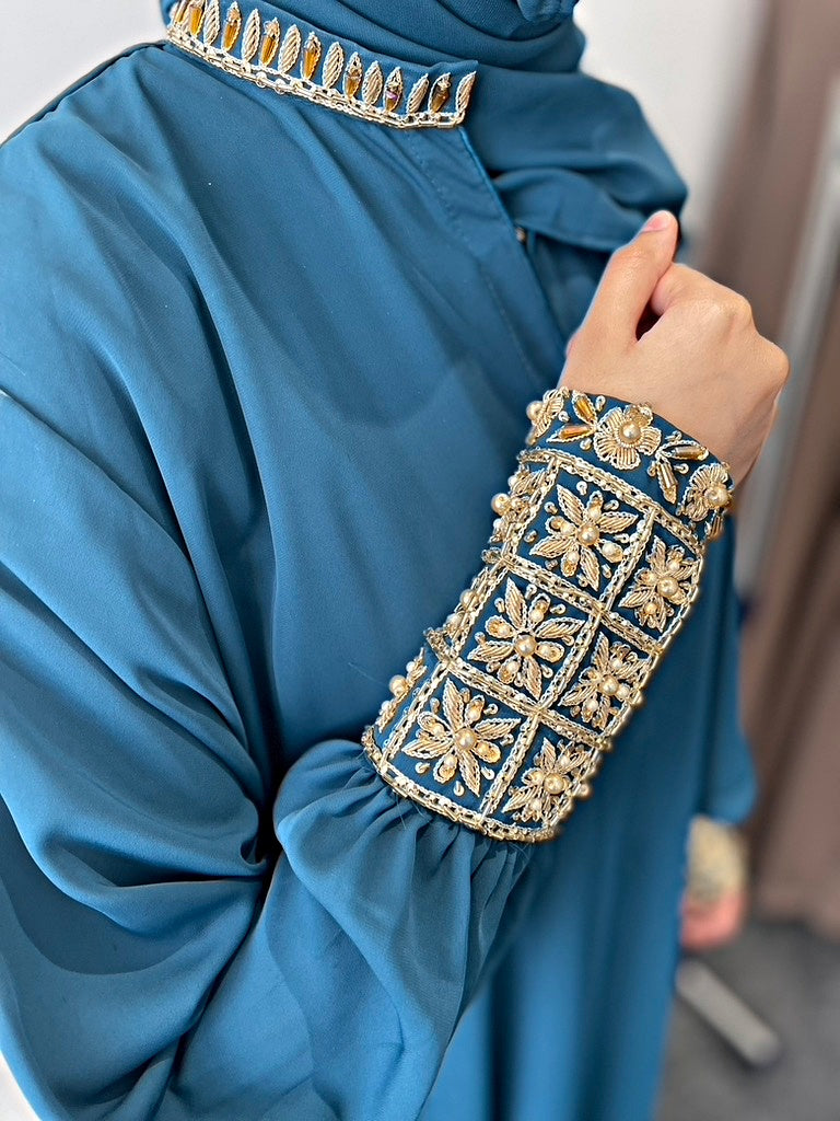 Persian Blue Abaya