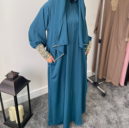 Persian Blue Abaya