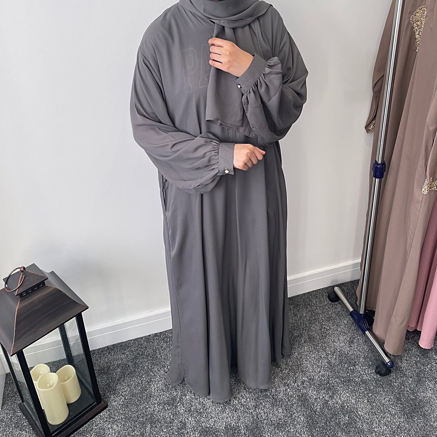 Grey Abaya