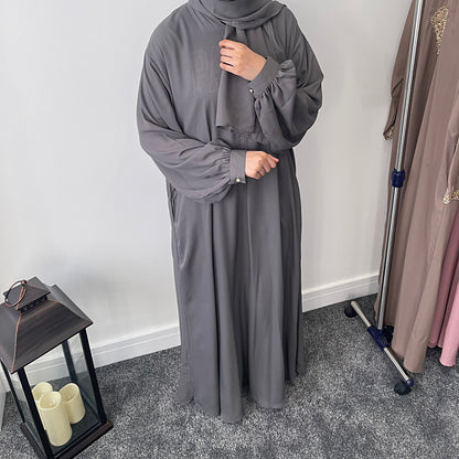 Grey Abaya