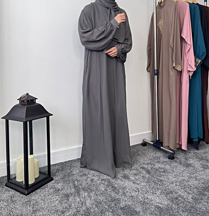 Grey Abaya