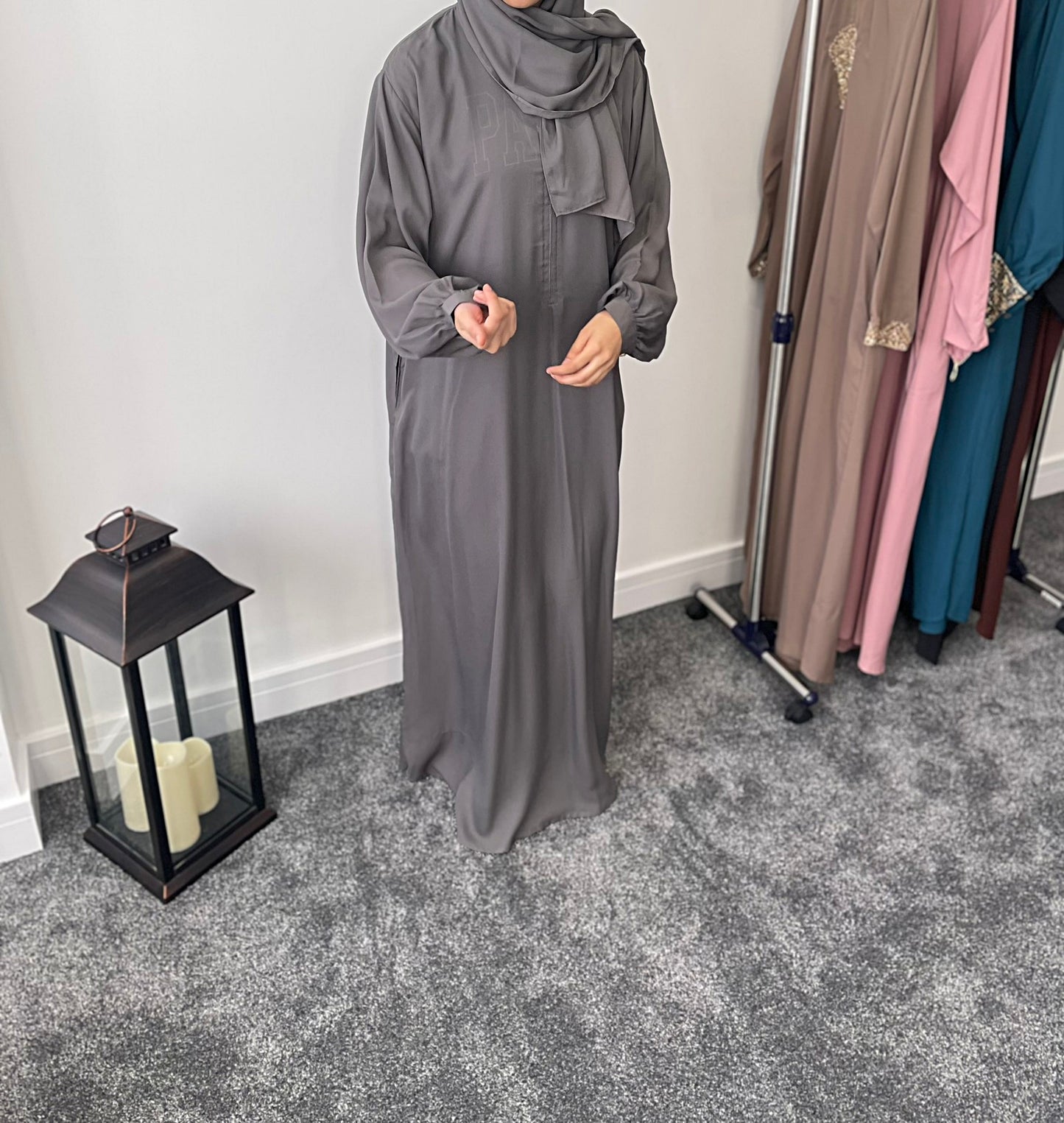 Grey Abaya